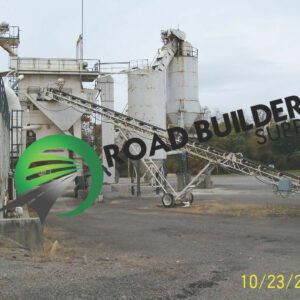 Industrial machinery with Roadbuilders Supply logo.