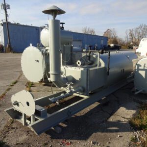 Industrial equipment on an outdoor concrete surface.