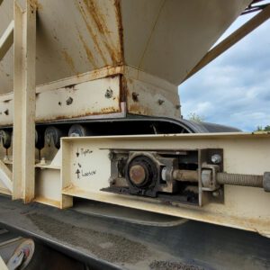 Industrial machinery with rust and metal components.