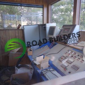 Road Builders Supply control room with equipment.