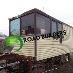 Mobile building with "Road Builders Supply" logo.