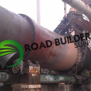 Industrial machinery with rust and company logo.