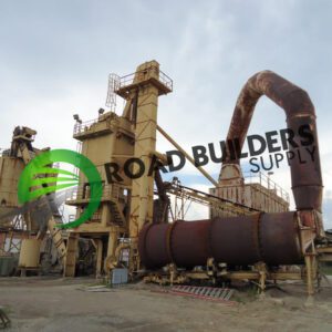 Industrial machinery at construction supply site.