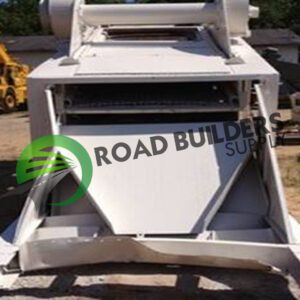 White industrial machinery at construction site.