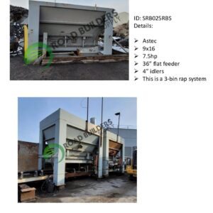 Astec Stationary RAP Bins equipment display.