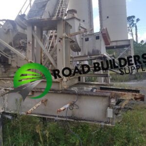 Road construction equipment in outdoor setting.