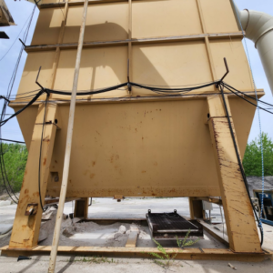 Large industrial container with support beams.