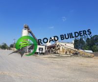 Construction site with machinery under clear sky.
